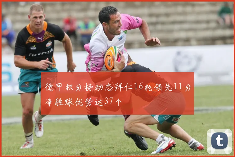 德甲积分榜动态拜仁16轮领先11分净胜球优势达37个